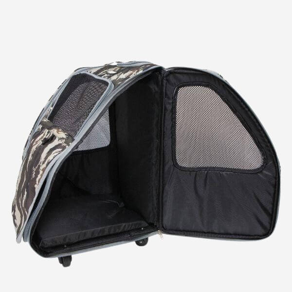 Petique 5-in-1 Airline Approved Dog Carrier with Wheels for In Cabin