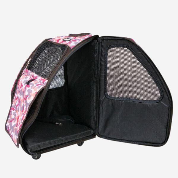 Petique 5-in-1 Airline Approved Dog Carrier with Wheels for In Cabin