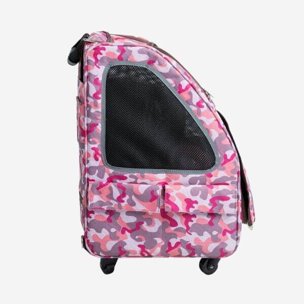 Petique 5-in-1 Airline Approved Dog Carrier with Wheels for In Cabin