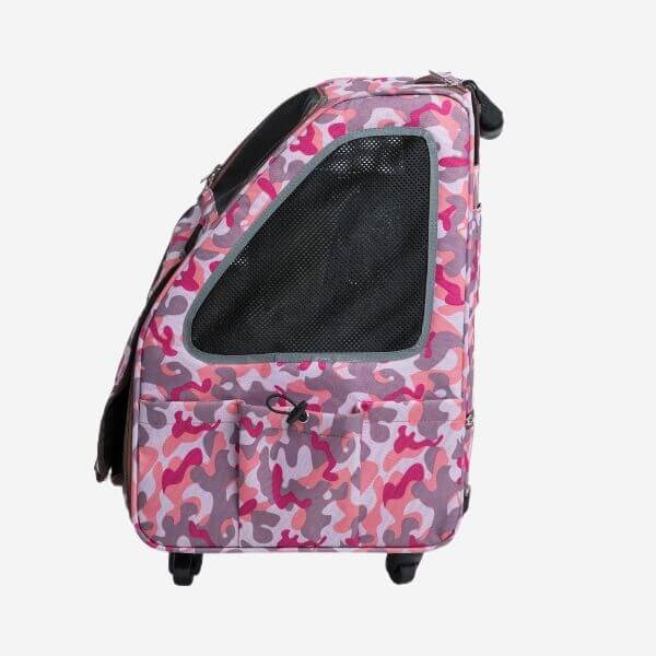 Petique 5-in-1 Airline Approved Dog Carrier with Wheels for In Cabin
