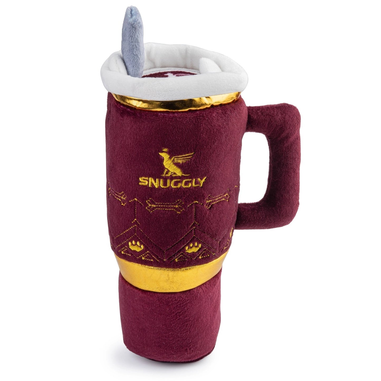 Snuggly Cup Squeaky Plush Dog Toy