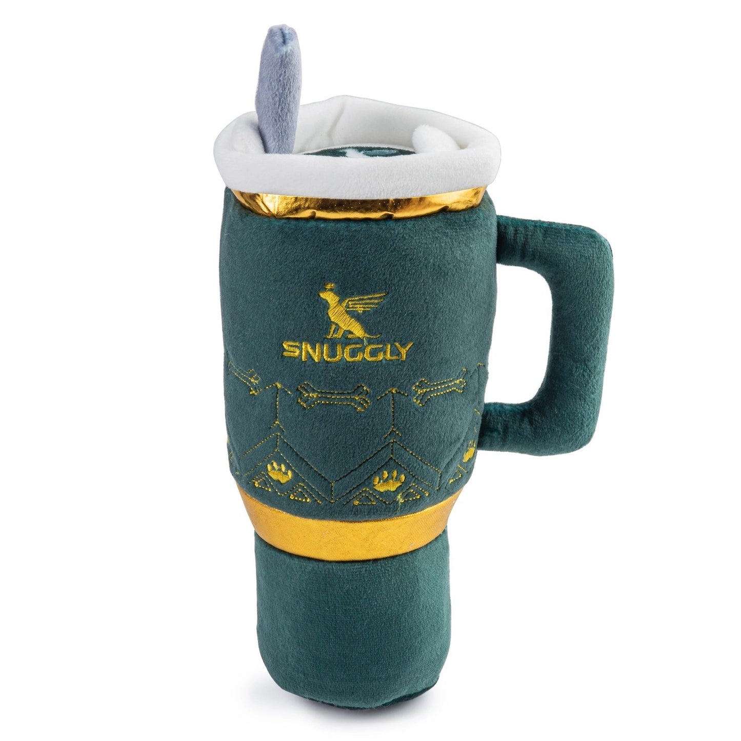 Snuggly Cup Squeaky Plush Dog Toy