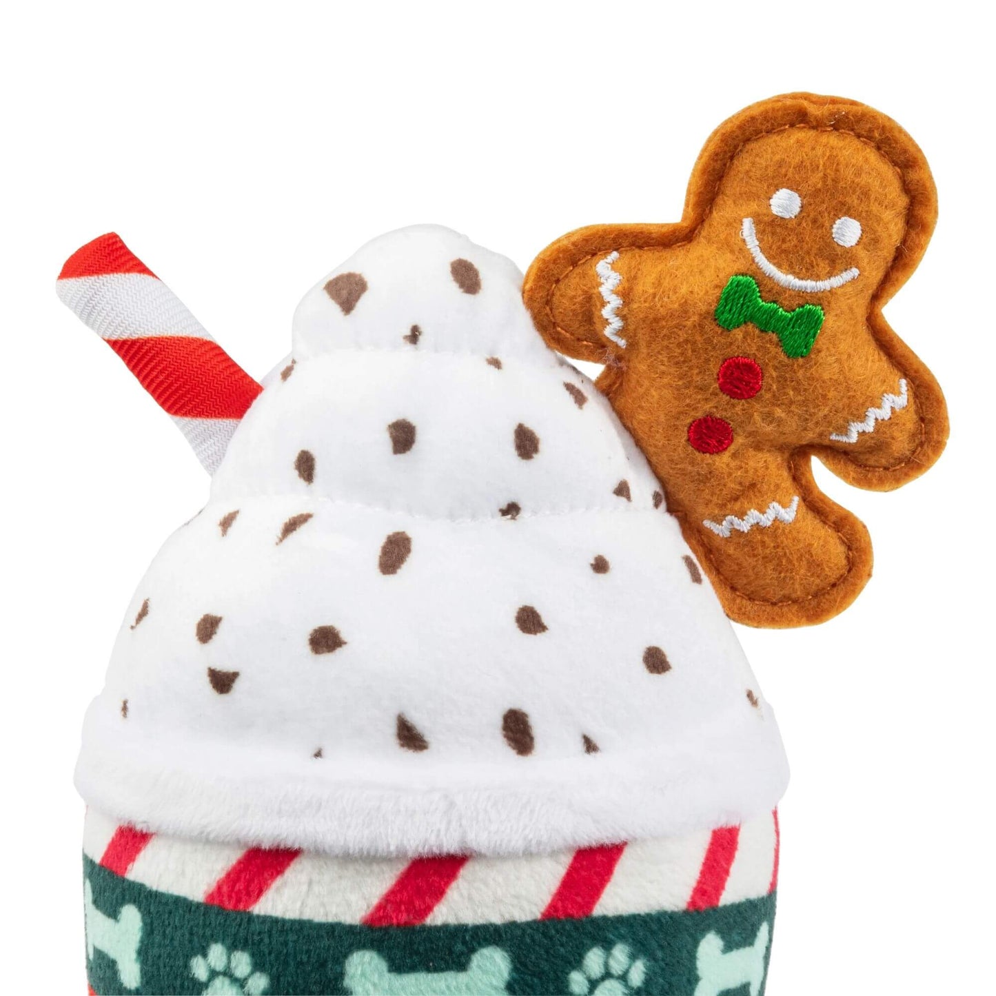 Starbarks Ginger Bark Latte Squeaky Plush Dog Toy