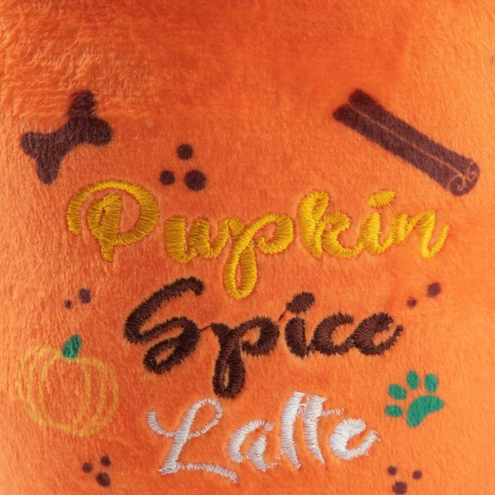Pupkin Spice Latte Mug Squeaky Plush Dog Toy