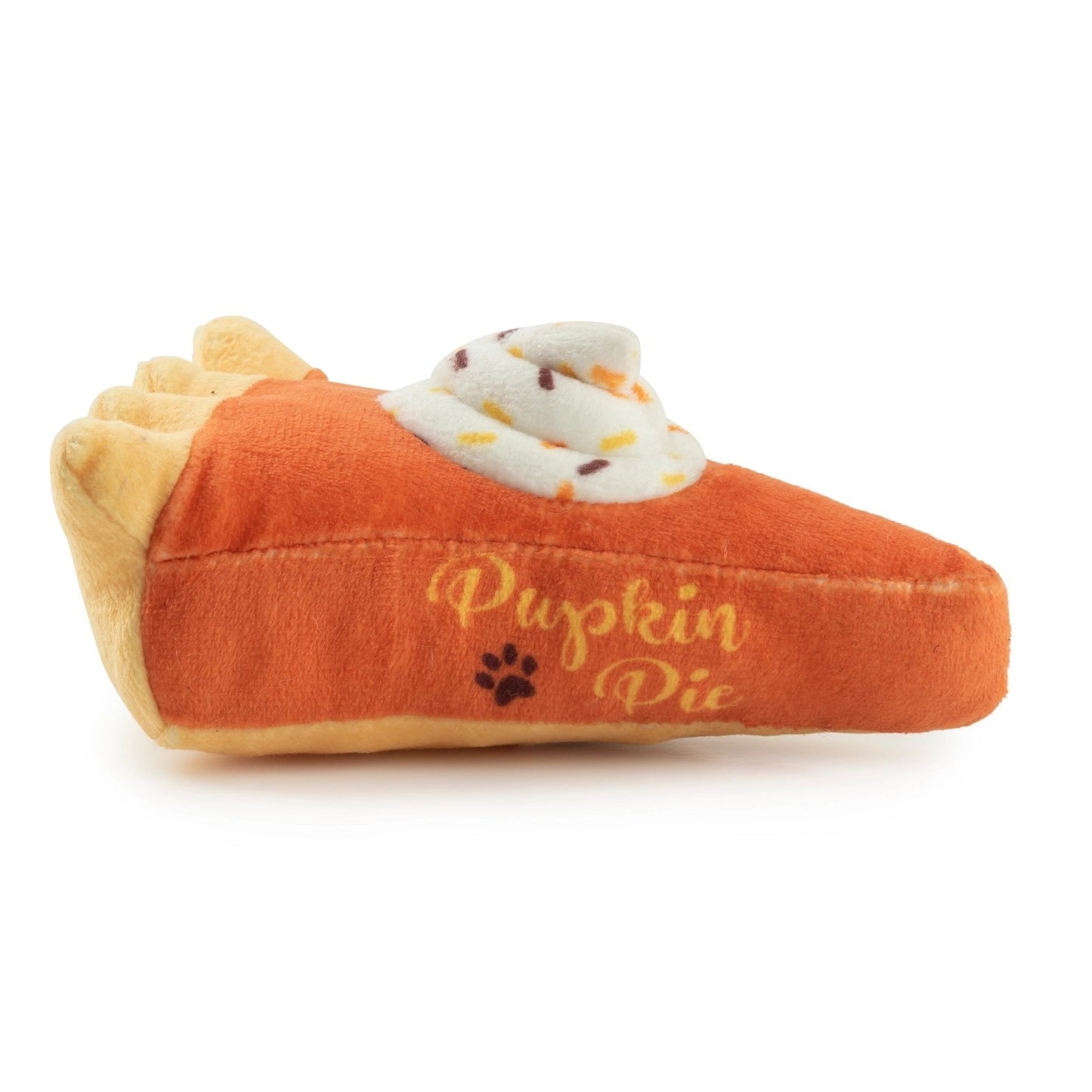 Pupkin Pie Slice Squeaky Plush Dog Toy