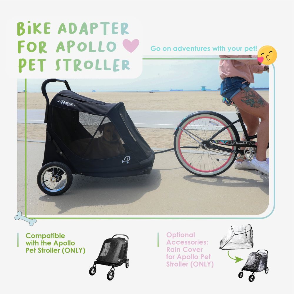 Petique Bike Adapter for Apollo Dog Stroller Only