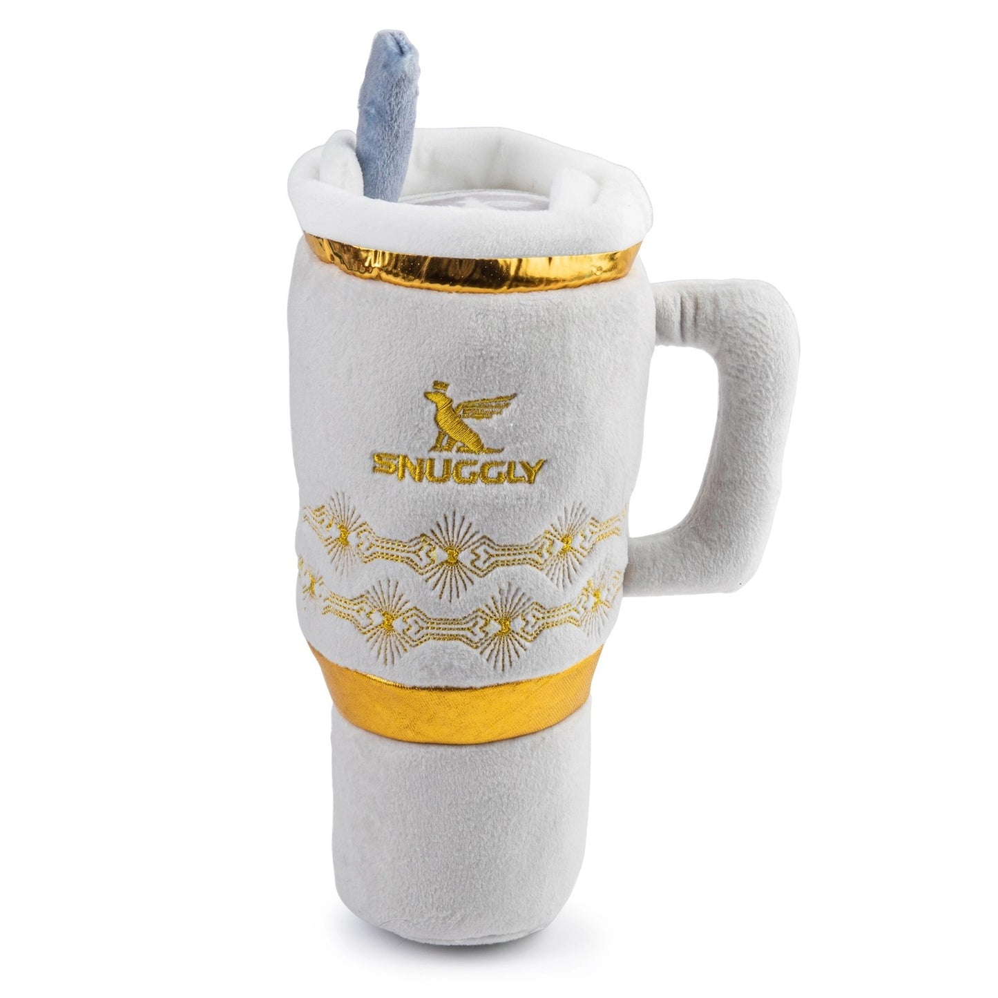 Snuggly Cup Squeaky Plush Dog Toy