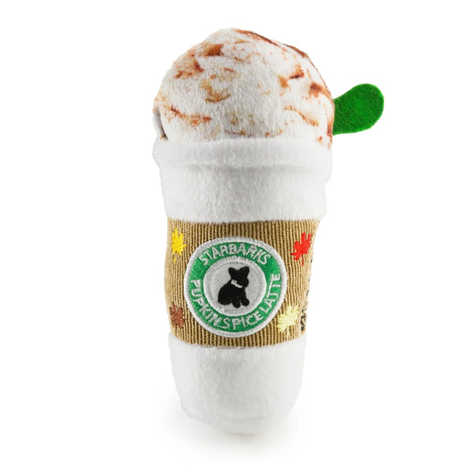 Starbarks Pumpkin Spice Latte Squeaky Dog Toy