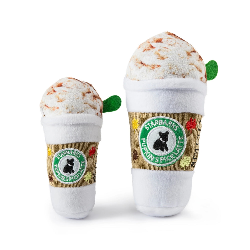 Starbarks Pumpkin Spice Latte Squeaky Dog Toy