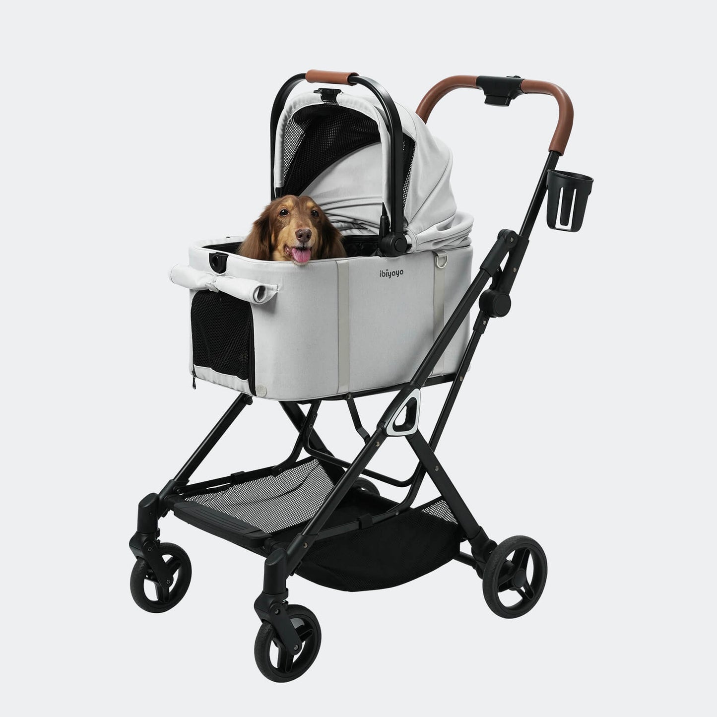 Ibiyaya Tinker Detachable Pet Stroller – Compact Buggy for Cats & Small Dogs