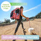 Petique 5-in-1 Airline Approved Dog Carrier with Wheels for In Cabin