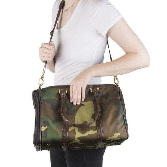 Petote Dog Carrier JL Duffel Quilted Camo