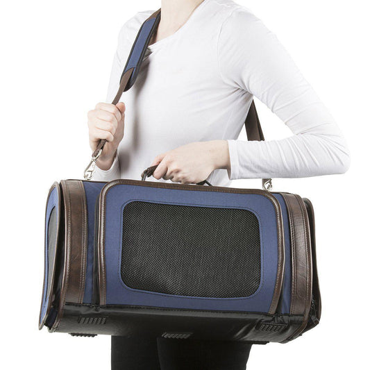 Petote Kelle Dog Carrier in Navy