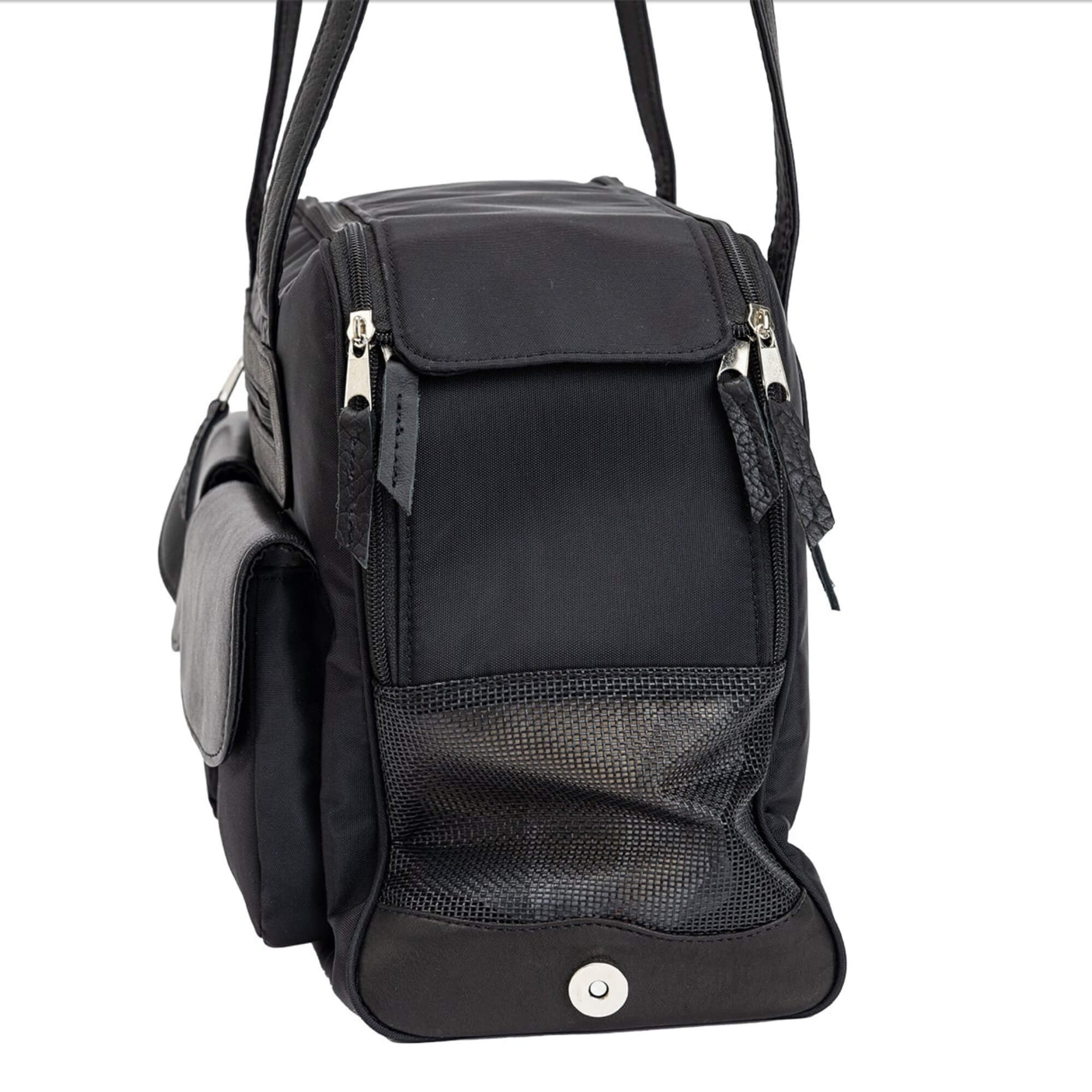 Canine Styles Dog Carrier Airline Approved Nylon Bag Leather Trim ...