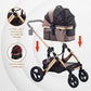 Enzo Monza Luxury Dog Stroller, Travel Carrier, Car Seat for Pets - Red