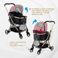 Enzo Pista Lightweight Dog Stroller, Travel Carrier, Pet Car Seat - Red