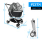 Enzo Pista Lightweight Dog Stroller, Travel Carrier, Pet Car Seat - Red