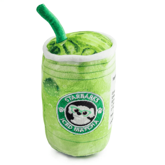 Starbarks Iced Matcha Squeaky Plush Dog Toy