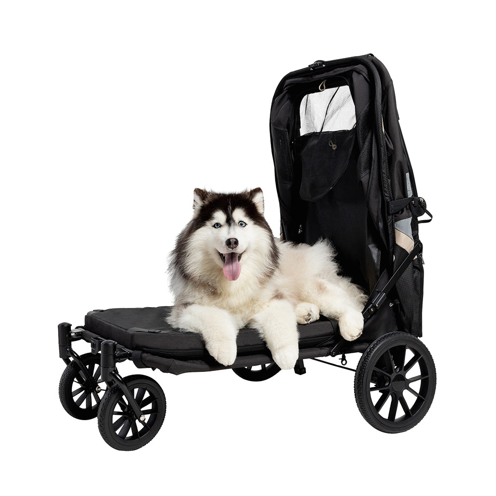 dog stroller big dog Injured Senior Dog Stroller Large Grand Cruiser, 4-Wheel Foldable Big Dog