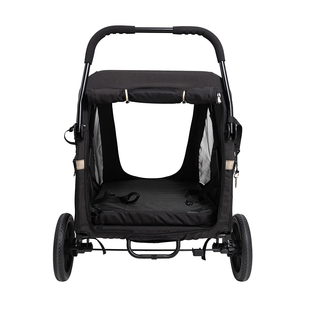dog stroller large breed Ibiyaya Grand Cruiser Large Dog Stroller 4-Wheel Foldable Big Dog Stro – Pousse Pitou
