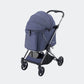 Navy blue Ibiyaya Maxi pet stroller with canopy closed 