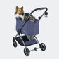 Ibiyaya Maxi roomy pet stroller with a dog and cat inside