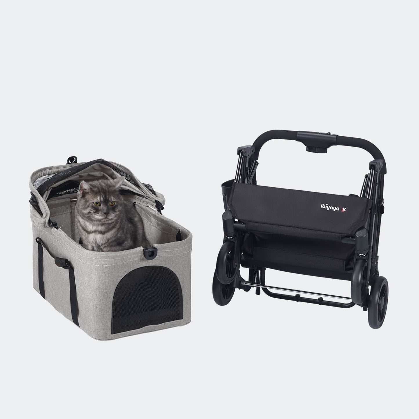 Ibiyaya Essential Travois XL Pet Stroller with Detachable Carrier