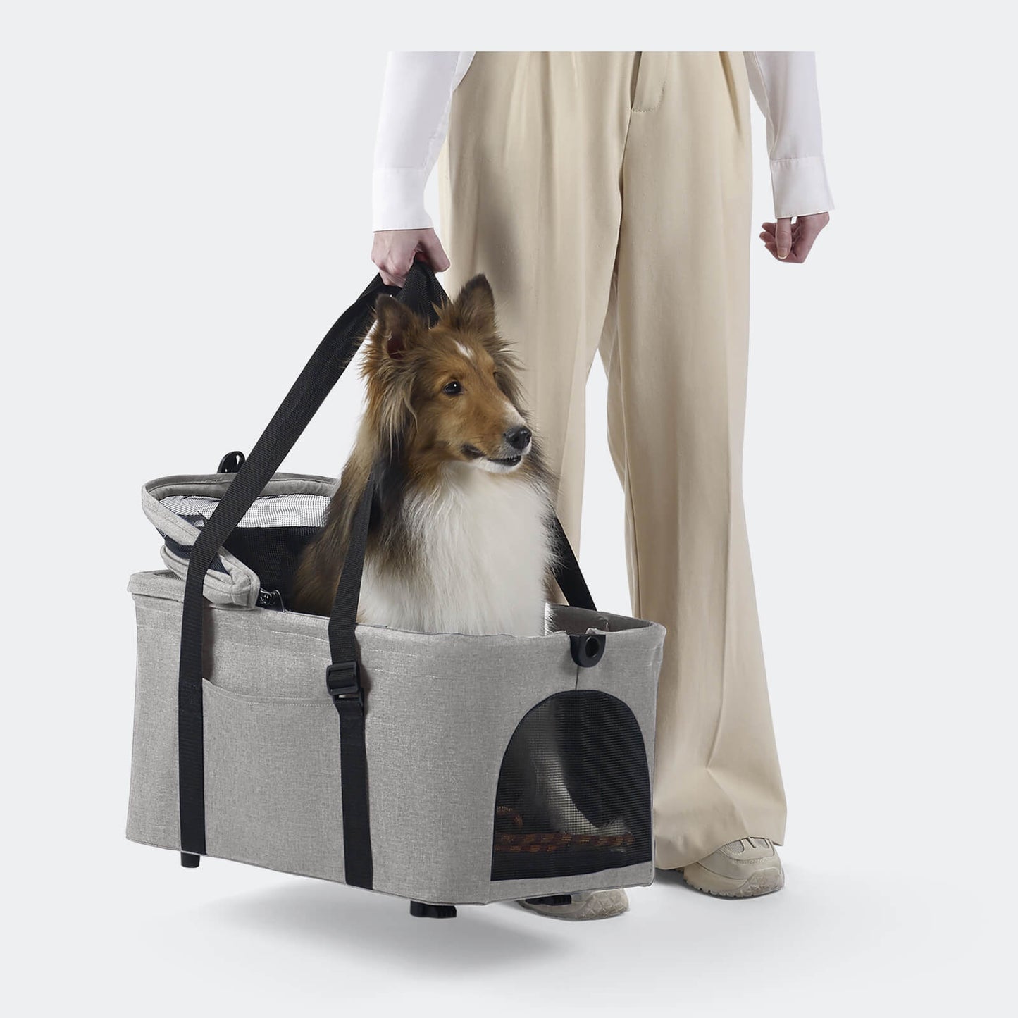 Ibiyaya Essential Travois XL Pet Stroller with Detachable Carrier
