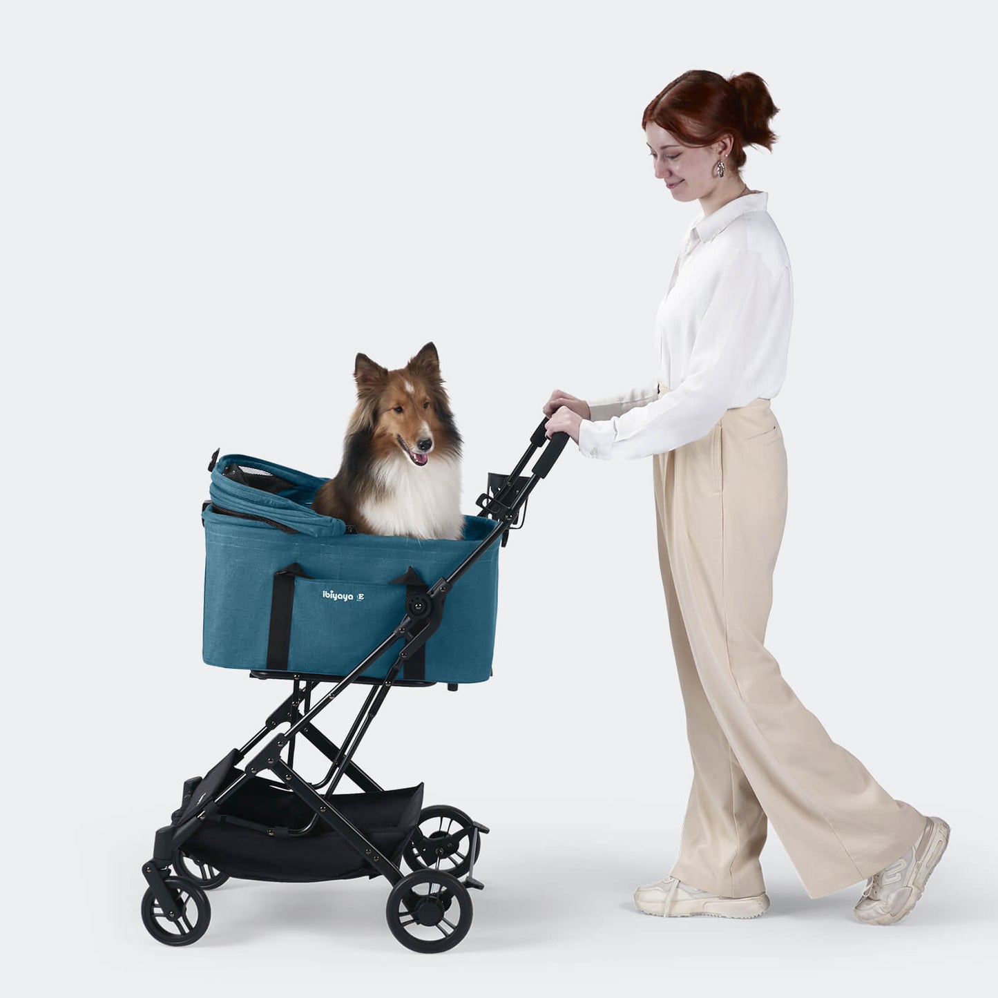 Ibiyaya Essential Travois XL Pet Stroller with Detachable Carrier