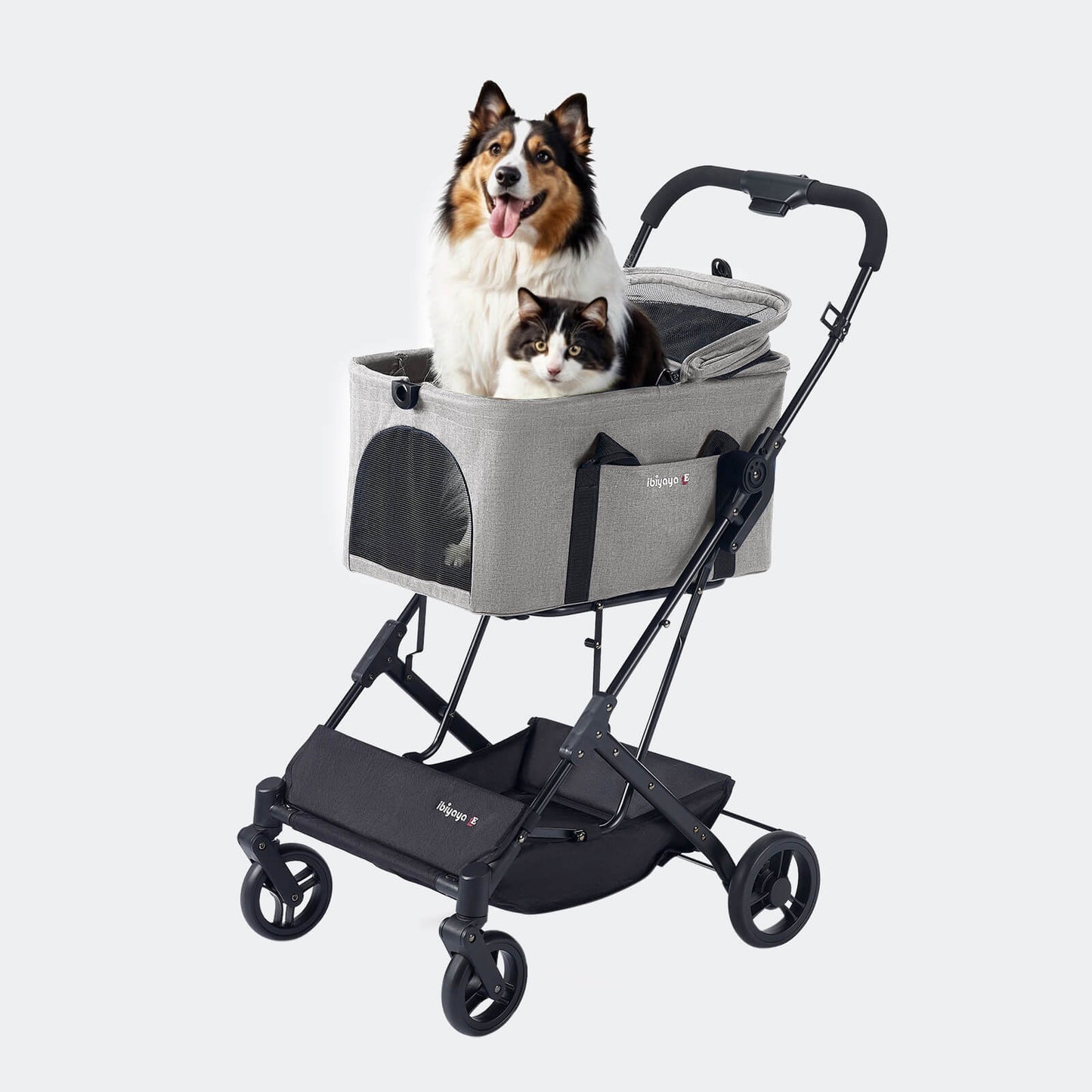 Ibiyaya Essential Travois XL Pet Stroller with Detachable Carrier