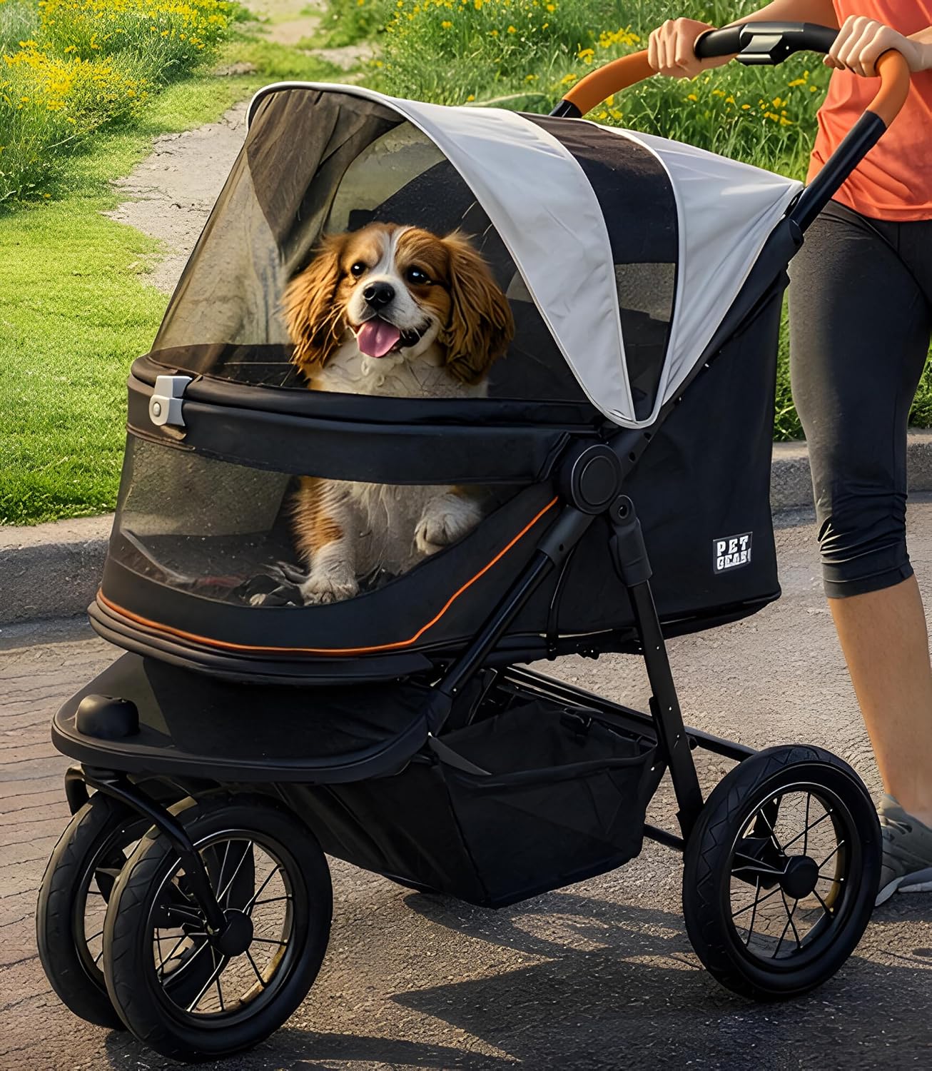 Pet Gear NO-ZIP Jogger XL Dog Stroller for Large Dogs & Multiple Pets