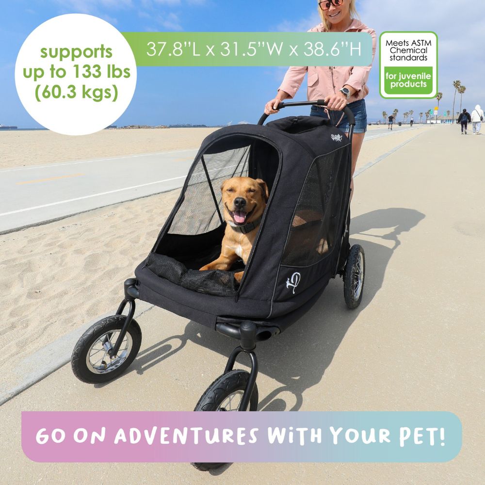 Petique Apollo Pet Stroller for Large Dogs Free Shipping USA – Pousse Pitou