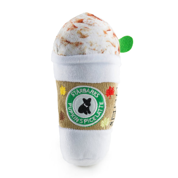 Starbarks Pumpkin Spice Latte Squeaky Dog Toy