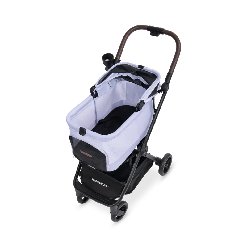 WonderFold Bella Pet Stroller | Lightweight One-Hand Automatic Folding Dog & Cat Stroller