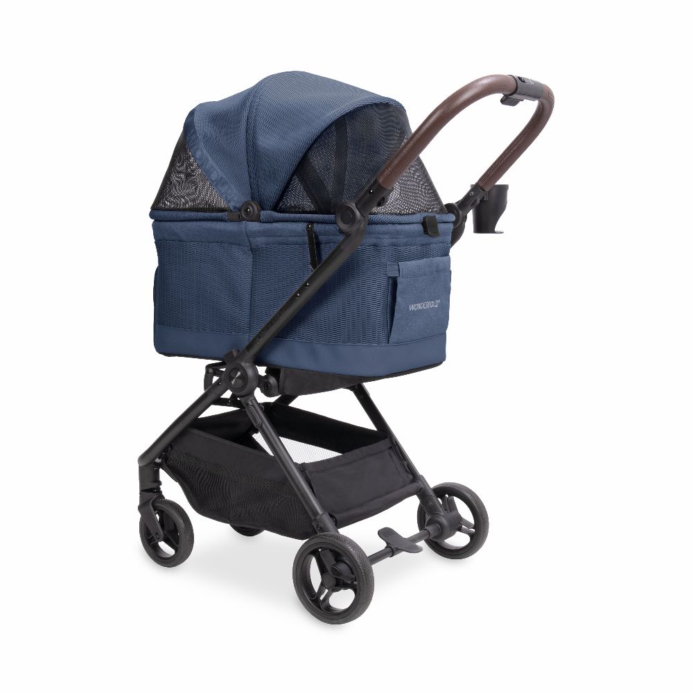 WonderFold Bella Pet Stroller | Lightweight One-Hand Automatic Folding Dog & Cat Stroller