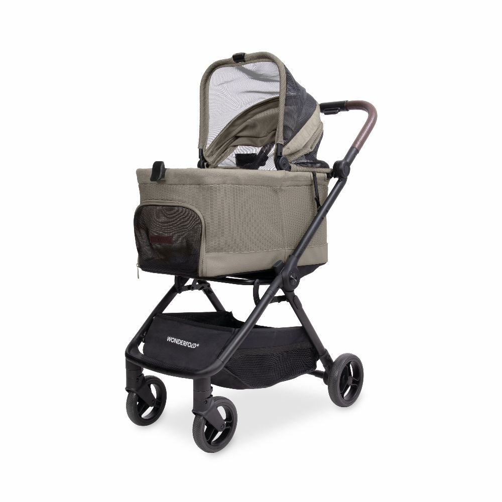 WonderFold Bella Pet Stroller | Lightweight One-Hand Automatic Folding Dog & Cat Stroller