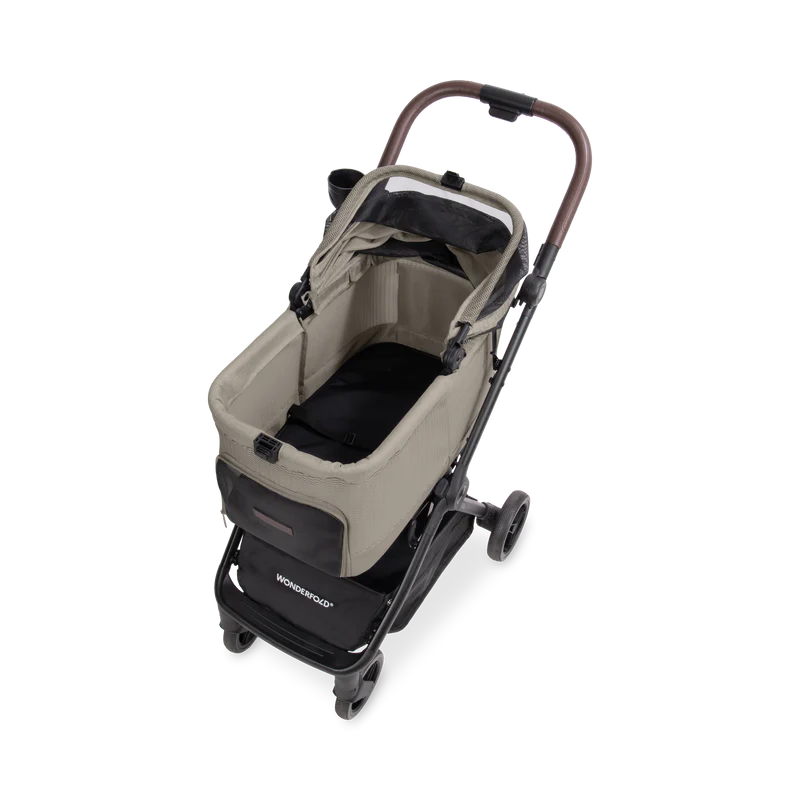WonderFold Bella Pet Stroller | Lightweight One-Hand Automatic Folding Dog & Cat Stroller