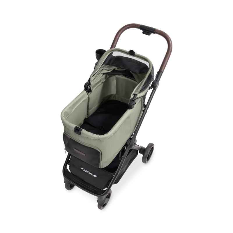 WonderFold Bella Pet Stroller | Lightweight One-Hand Automatic Folding Dog & Cat Stroller