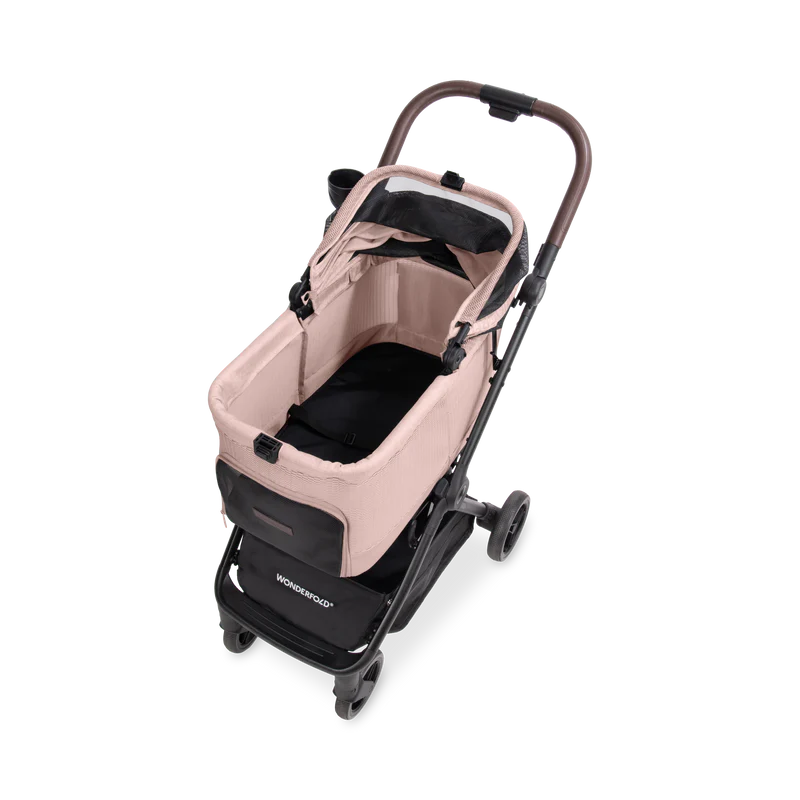 WonderFold Bella Pet Stroller | Lightweight One-Hand Automatic Folding Dog & Cat Stroller