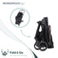 Foldable pet stroller Wonderfold Bella 