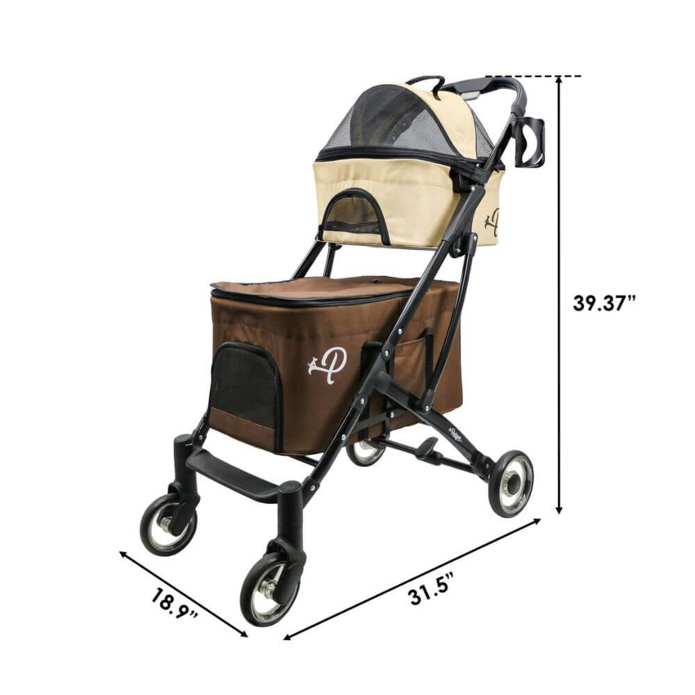 lucky dog stroller Petique Deluxe Double Decker Dog Stroller Free Shipping to USA – Pousse Pitou