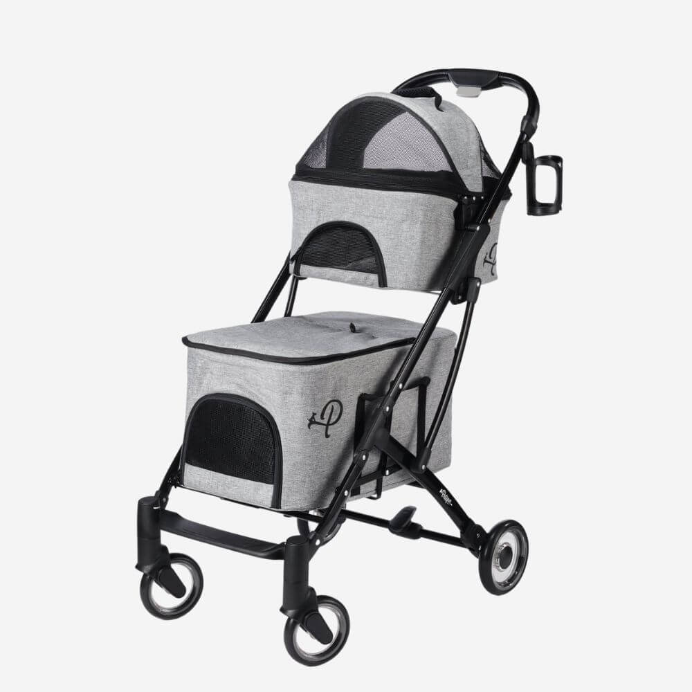 double decker pet stroller uk Petique Deluxe Double Decker Dog Stroller Free Shipping to USA – Pousse Pitou