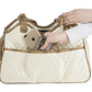 Petote Metro Quilted Luxe Dog Carrier - Ivory
