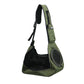 Petique small dog sling carrier in green.